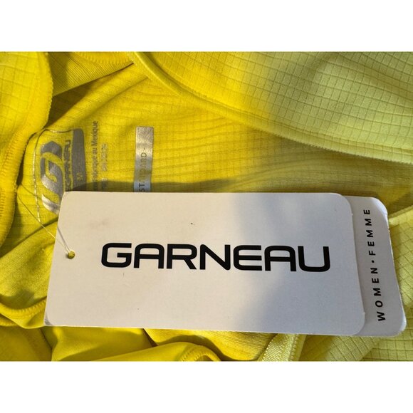Garneau Women's Victory Size Large Cycling Bright Yellow Reflective NWT $100 Sho - Picture 3 of 5